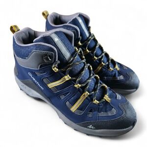 Decathlon Quechua Waterproof Lined Hiking Winter Boots Mens 9 Navy Blue New